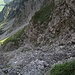 Die Rinne. Hineingequert bin ich in etwa Bildmitte