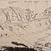 Zustiegskizze von Süden zum Selun (Thomas Wälti, SAC Kletterführer Churfirsten - Alvierkette - Fläscherberg, 1995). Der Ostgipfel Südpfeiler ist in dieser Abbildung die Route R 210. Der Zustieg erfolgt über die Routen R5 und R4. 