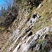 Etwas ausgesetzte Partie am Sitzsteinweg