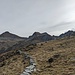 Da sinistra, Cima Vallocci, Cima Vallunga, Cima dei Lupi e Monte Cadelle visti lungo la risalita verso Passo di Tartano