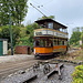 Unterwegs im Crich Tramway Village - Glasgow Corporation Transport No. 22 verlässt die Station Wakebridge in Richtung Crich.