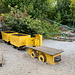 Unterwegs im Crich Tramway Village - Im Bereich der Station Wakebridge sind etliche technische Objekte ausgestellt.
