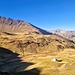 ... ab da, wegloser Aufstieg hoch zum markieren Wanderweg