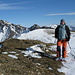 Auf dem Gipfel des Rappehorn oder Mittaghorn 3158m