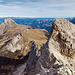 Blick vom Odla di Valdusa nach Norden zum Peitlerkofel, auf den es vorgestern ging