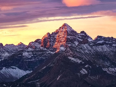 König Hochvogel (2592 m) in seinen schönsten Farben.