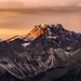 Alpenglühen am Großen Daumen (2280 m).