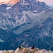 Zwei Alpendohlen vor dem Großen Daumen (2280 m) leisten mir Gesellschaft.