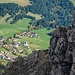 Tiefblick nach Schattwald.
