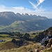 Traumhafte Aussicht vom Bänkli bei der Schöferhütte zu den Churfirsten
