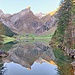 Am Chobel machten wir aber zunächst einen Abstecher an den Seealpsee, der um diese Jahreszeit immer mit tollen Spiegelungen aufwarten kann.