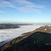 Aussicht über den Nebel, der das Thal zudeckt.