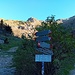 la partenza dalle Baite di Mezzeno