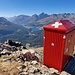 Das WC-Häuschen.