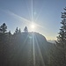 Bald geht die Sonne hinter dem Chöpfler unter