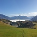 Kurz nach dem Start, der Nebel kriecht noch in den Walgau rein...