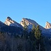 Erster Blick auf die Kette der Churfirsten bei Iltios