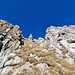 Aufstieg über die gut gestufte Rinne zum Piz Calandari