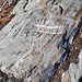 Ancien balisage du sentier menant en direction du Turtmanngletscher. 