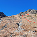 Tracé approximatif de l'ascension.