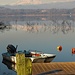 Il Monte Rosa dal porticciolo di Cazzago Brabbia.