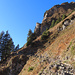 Im Aufstieg über den Wanderweg zum Sihlseeli.