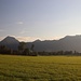 drüben die Bayrischen Voralpen