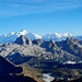 La Pointe Percée tente en vain de dépasser le Mont Blanc...