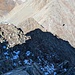 Nordseitig vom Gipfel des Piz Valletta lag stellenweise Schnee.