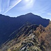 la cresta che porta al Poncione del Macello