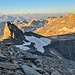 Beim Aufstieg eine Alpenkulisse vom Weisshorn bis zum Mont Blanc