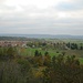 Blick vom Kamel-Rumpf nach Süden zum Ort Westerhausen. Im Hintergrund der Harz.
