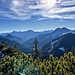 Grat in Richtung Südosten mit Buch- und Roßstein bis zum Guffert