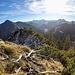am Grat in Richtung Osten