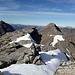 Gipfelblick zur nahen Kraspesspitze.