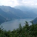 Ausblick, wo man vor Mandoàl aus dem Wald kommt.
