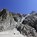 Abzweiger hoch zum Rifugio Sella