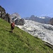 wilde Landschaft im Aufstieg zum Biwak