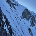 die wilde, im Schnitt gut 45° steile Miageflanke
