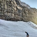 der 1. steile Teil der Bocktschingel Südwand