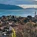 Cannero Riviera e il Lago Maggiore spazzato dal vento.