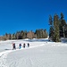 Aufstieg im tiefen Pulverschnee