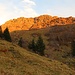 Letzte Sonnenstrahlen auf dem Speer