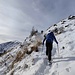 salendo verso La Cima
