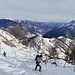 salendo verso La Cima, vista alle spalle