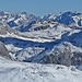 Durchblick Lechquellengebirge und Lechtaler Alpen.
