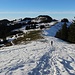 Bald müssen wir auf die schattige Nordseite wechseln.