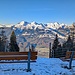 bitte Platz nehmen und die Aussicht geniessen, - es war zwar schon recht kalt am Morgen auf der Gaflei.