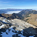 Naafkopf - Ausblick am Gipfel in etwa nordwestliche/nördliche Richtung. Das Rheintal versteckt sich im Nebel.
