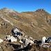 Im Aufstieg zum Naafkopf - Rückblick, etwas oberhalb der Hütte.